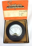 Simpson Instruments Model #8574 Cat. #03691 Panel Meter Nos T244F. Fixed Price $24.95.