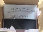 Hoyt Ammeter CK-930-100MA-100AAC, 0-100A, Bass 140-3535-100 (nos). Fixed Price $25.00.