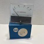 Shurite Panel Meter 7506-Z Ac 0-50 Amperes Vintage Nos. Fixed Price $12.50.